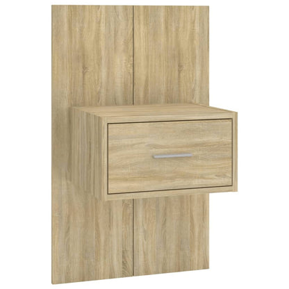 Hoofdbord Met Kastjes Bewerkt Hout Kleurig 1 Sonoma eiken