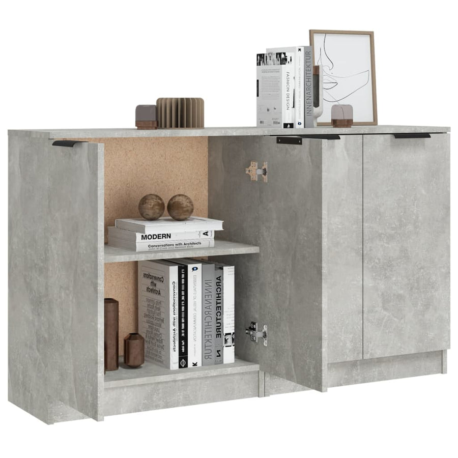 Dressoirs 60X30X70 Cm Bewerkt Hout Betongrijs