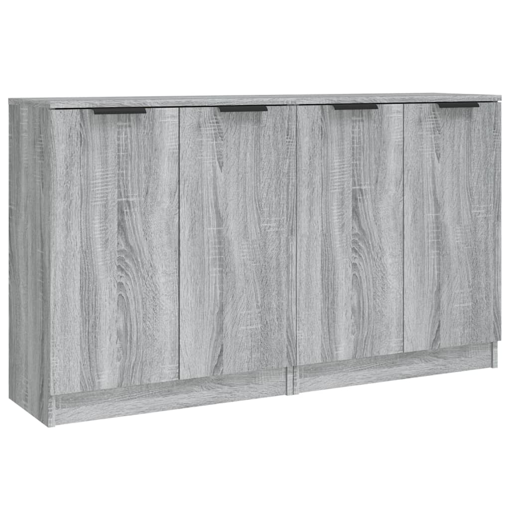 Dressoirs 60X30X70 Cm Bewerkt Hout Eikenkleur Grijs sonoma