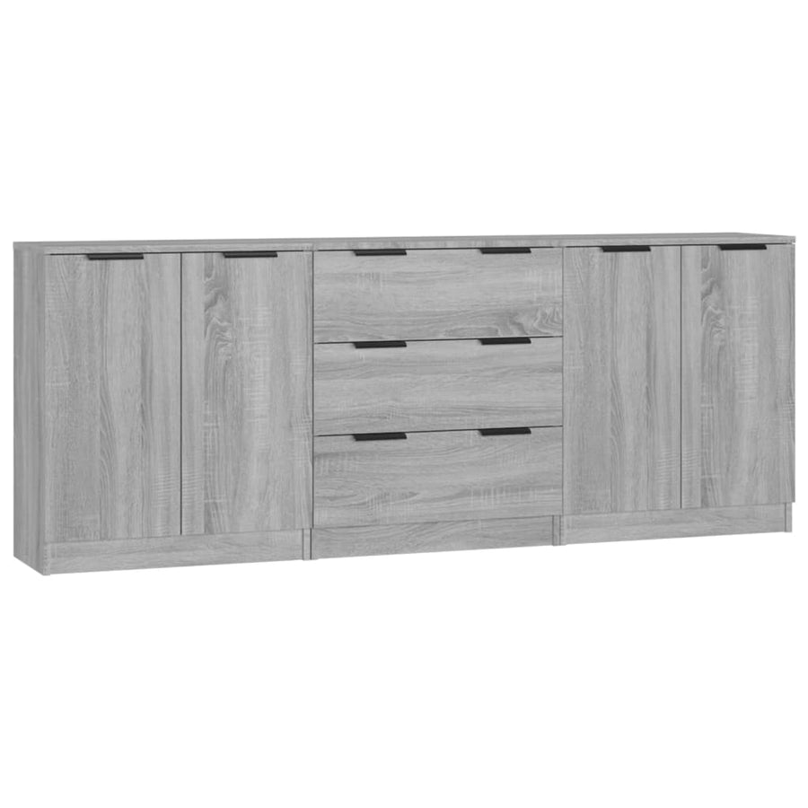 Dressoirs Bewerkt Hout Grijs Sonoma Eikenkleurig grey sonama