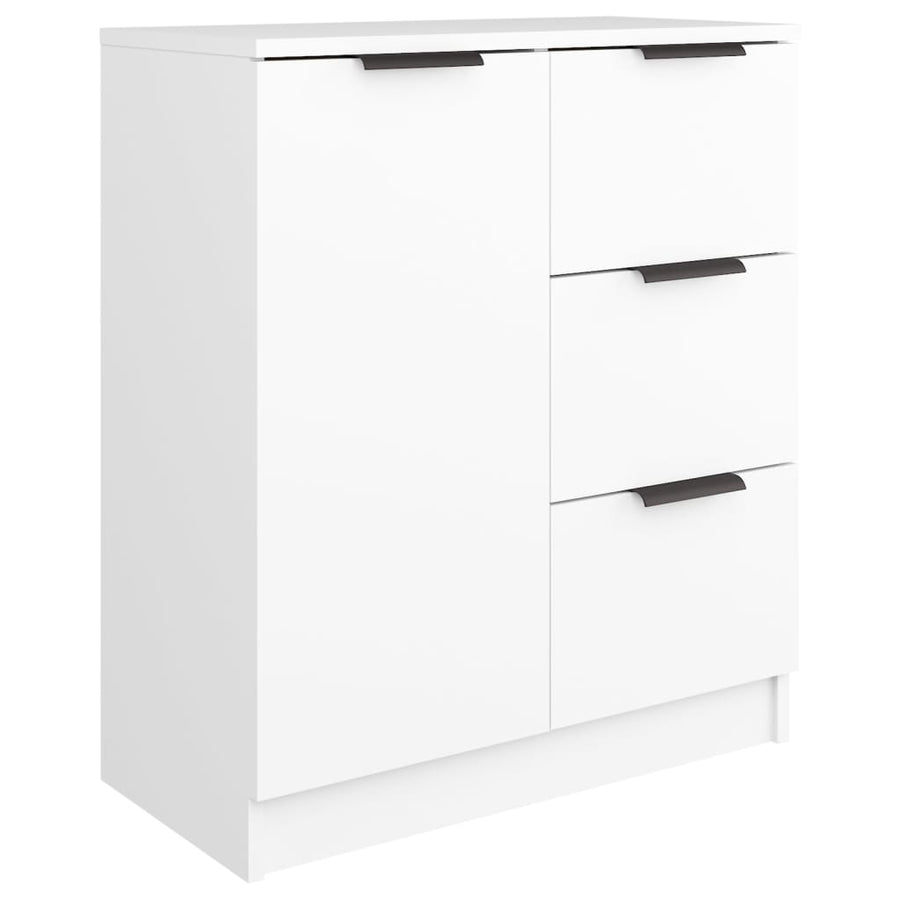Dressoirs 2 St 60X30X70 Cm Bewerkt Hout Wit