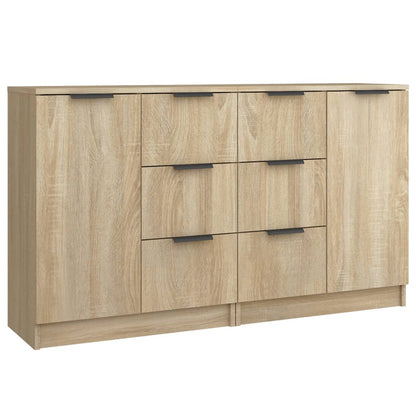Dressoirs 2 St 60X30X70 Cm Bewerkt Hout Sonoma Eikenkleurig