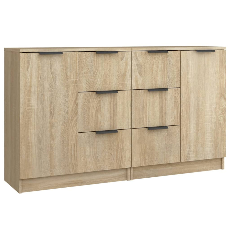 Dressoirs 2 St 60X30X70 Cm Bewerkt Hout Sonoma Eikenkleurig