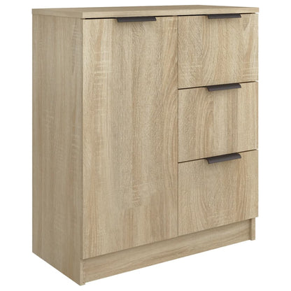 Dressoirs 2 St 60X30X70 Cm Bewerkt Hout Sonoma Eikenkleurig