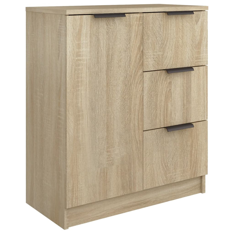 Dressoirs 2 St 60X30X70 Cm Bewerkt Hout Sonoma Eikenkleurig