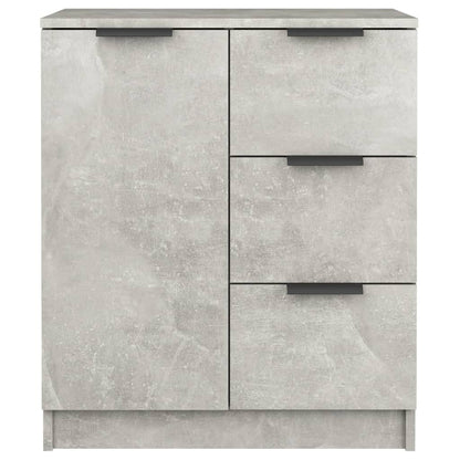 Dressoirs 2 St 60X30X70 Cm Bewerkt Hout Betongrijs