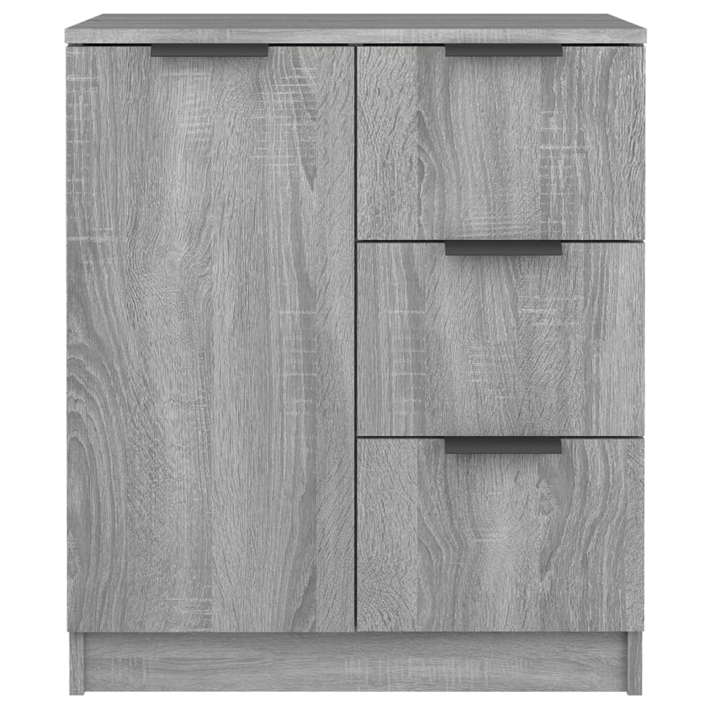 Dressoirs 2 St 60X30X70 Cm Bewerkt Hout Grijs Sonoma Eikenkleur