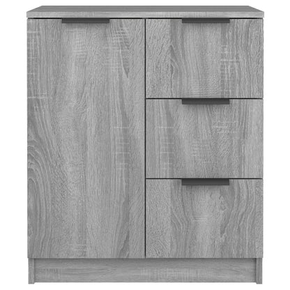 Dressoirs 2 St 60X30X70 Cm Bewerkt Hout Grijs Sonoma Eikenkleur