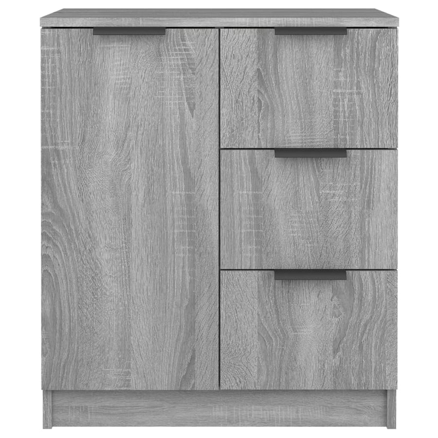 Dressoirs 2 St 60X30X70 Cm Bewerkt Hout Grijs Sonoma Eikenkleur