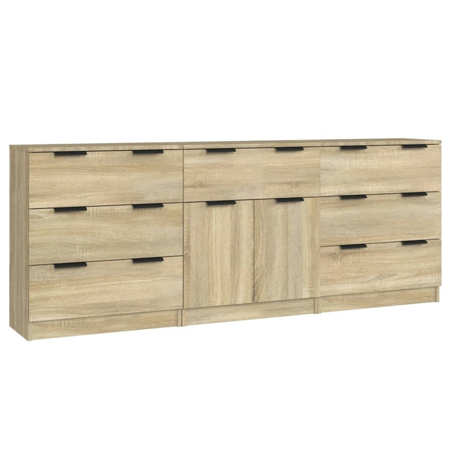 Dressoirs Bewerkt Hout Kleurig Sonoma eiken