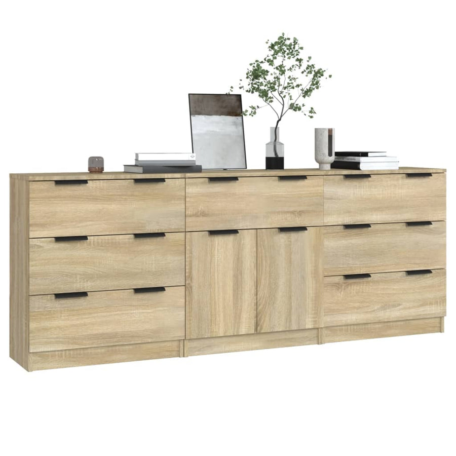 Dressoirs Bewerkt Hout Kleurig Sonoma eiken