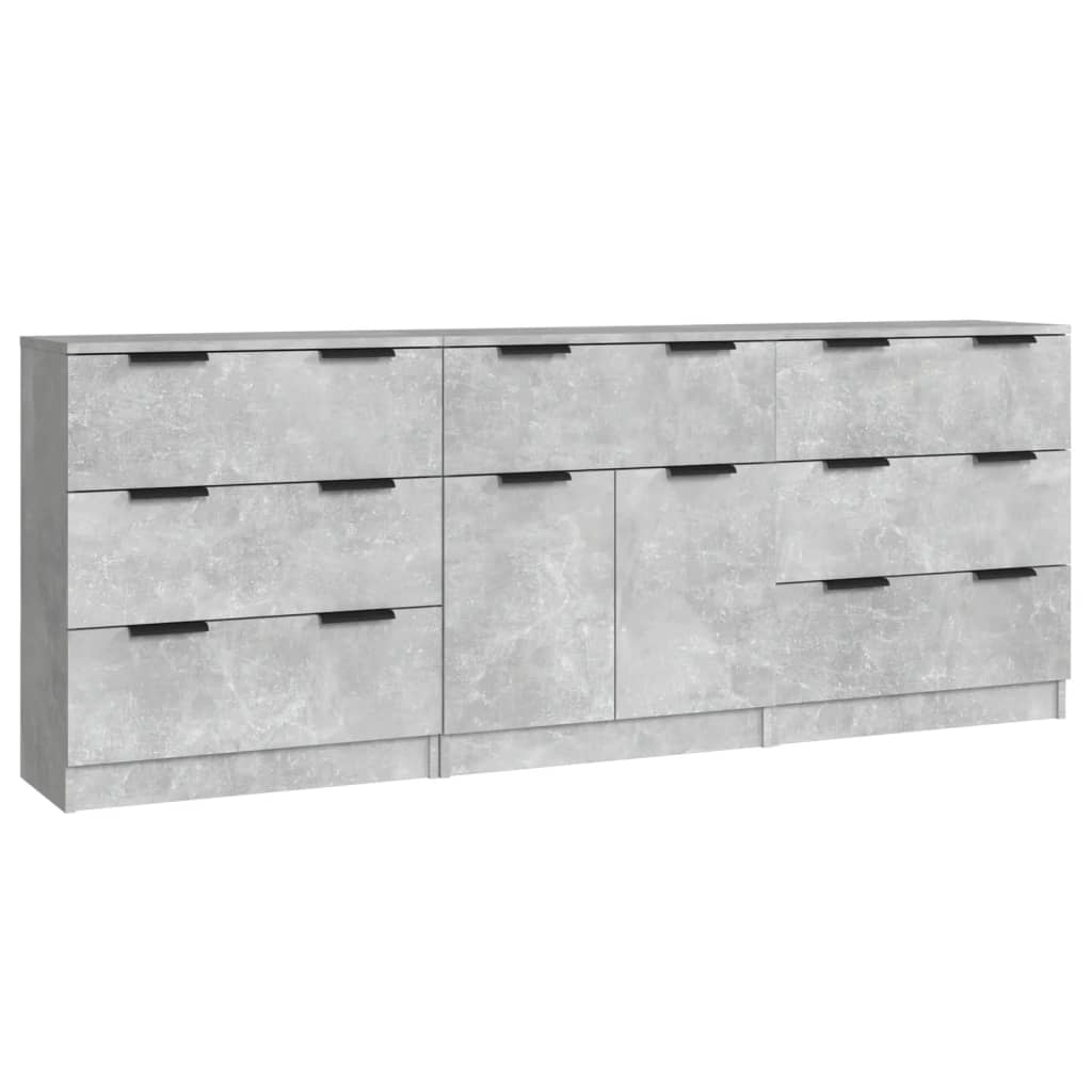 Dressoirs Bewerkt Hout Betongrijs