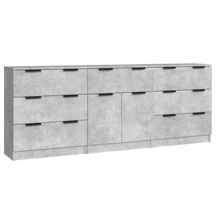 Dressoirs Bewerkt Hout Betongrijs