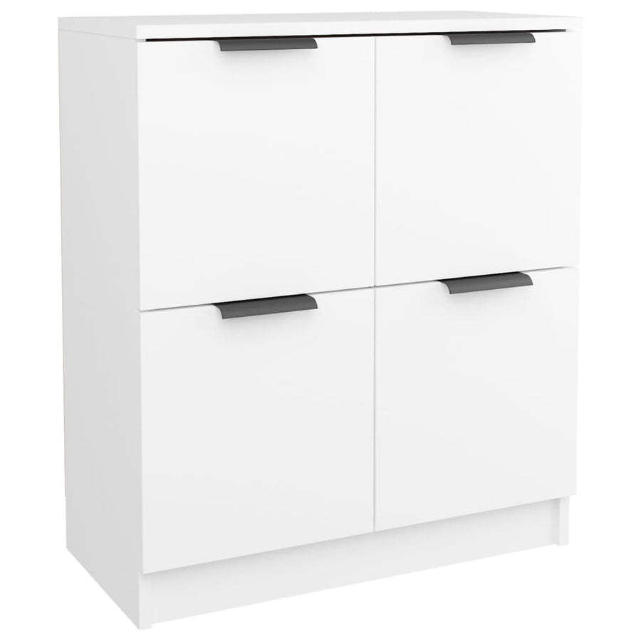 Dressoirs 2 St 60X30X70 Cm Bewerkt Hout Wit