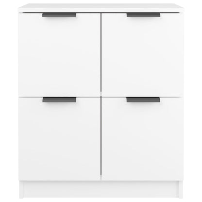Dressoirs 2 St 60X30X70 Cm Bewerkt Hout Wit