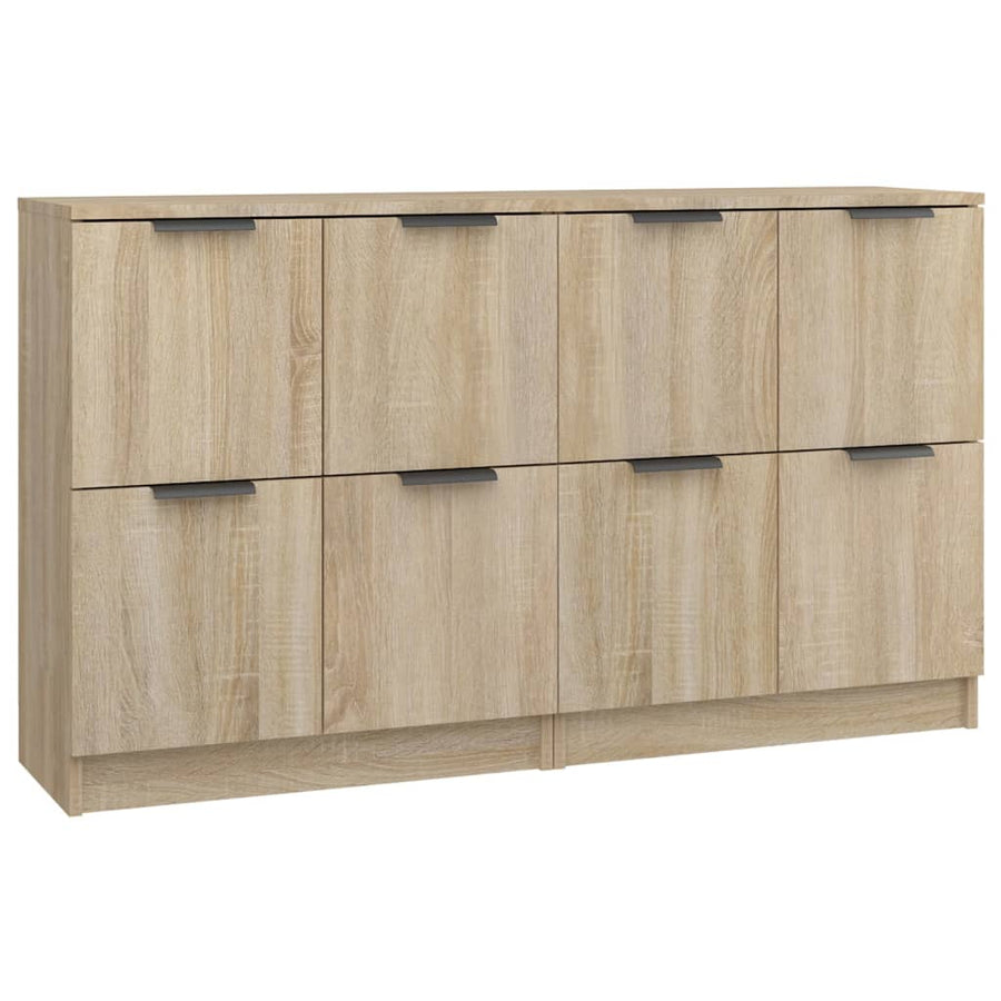 Dressoirs 2 St 60X30X70 Cm Bewerkt Hout Sonoma Eikenkleurig