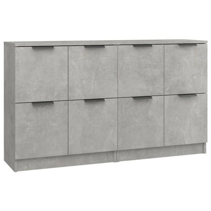 Dressoirs 2 St 60X30X70 Cm Bewerkt Hout Betongrijs