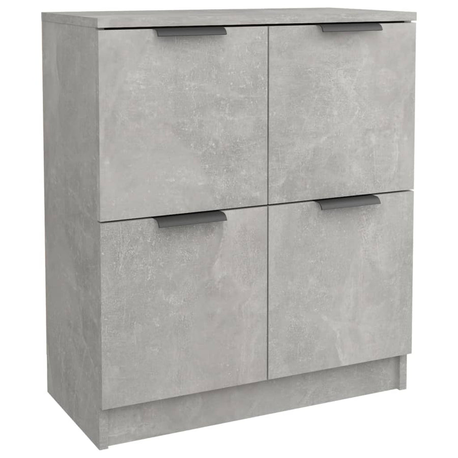 Dressoirs 2 St 60X30X70 Cm Bewerkt Hout Betongrijs