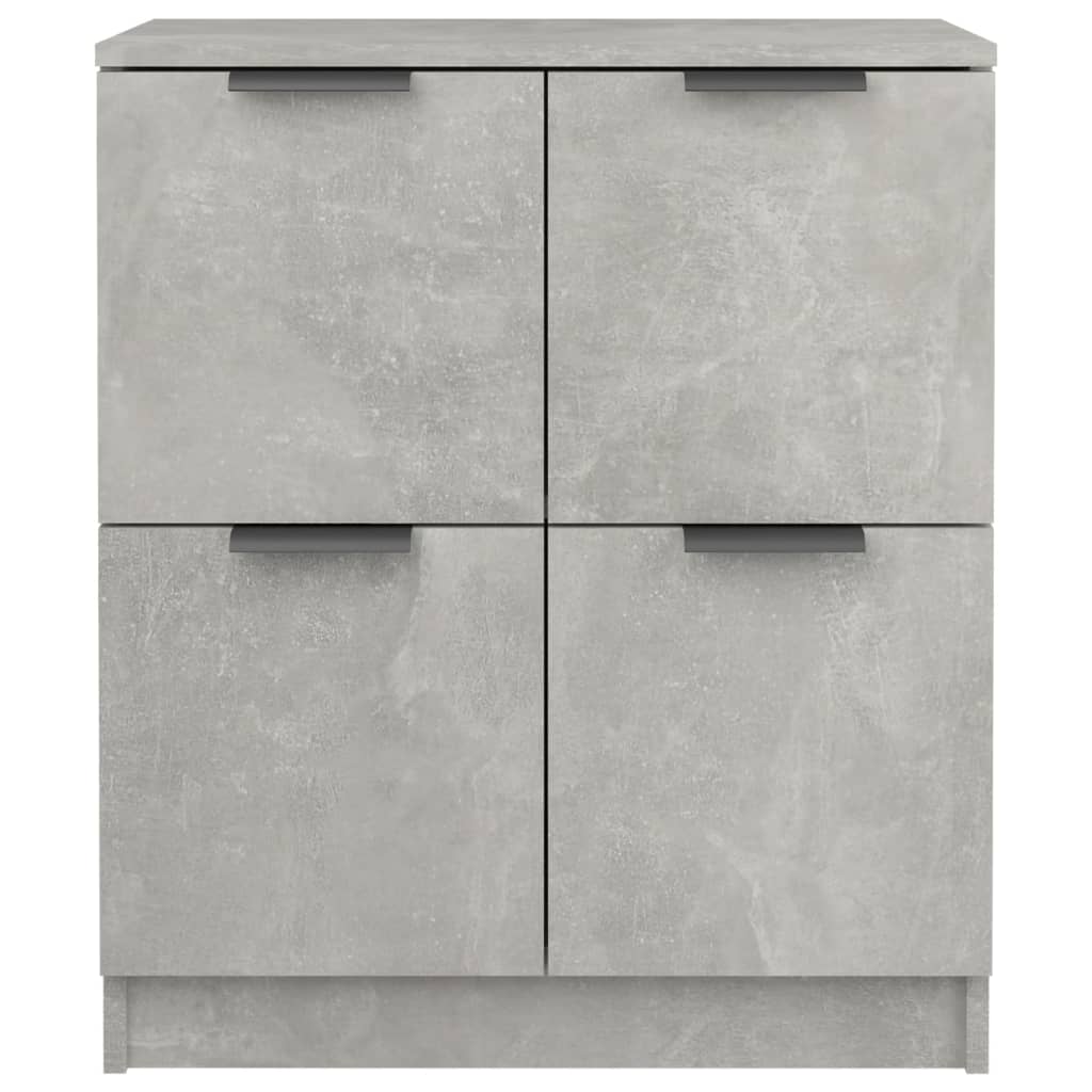 Dressoirs 2 St 60X30X70 Cm Bewerkt Hout Betongrijs