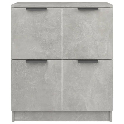 Dressoirs 2 St 60X30X70 Cm Bewerkt Hout Betongrijs