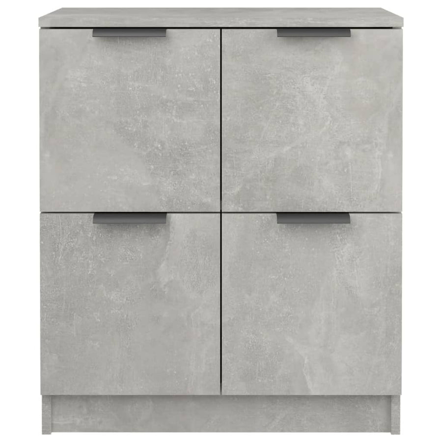 Dressoirs 2 St 60X30X70 Cm Bewerkt Hout Betongrijs