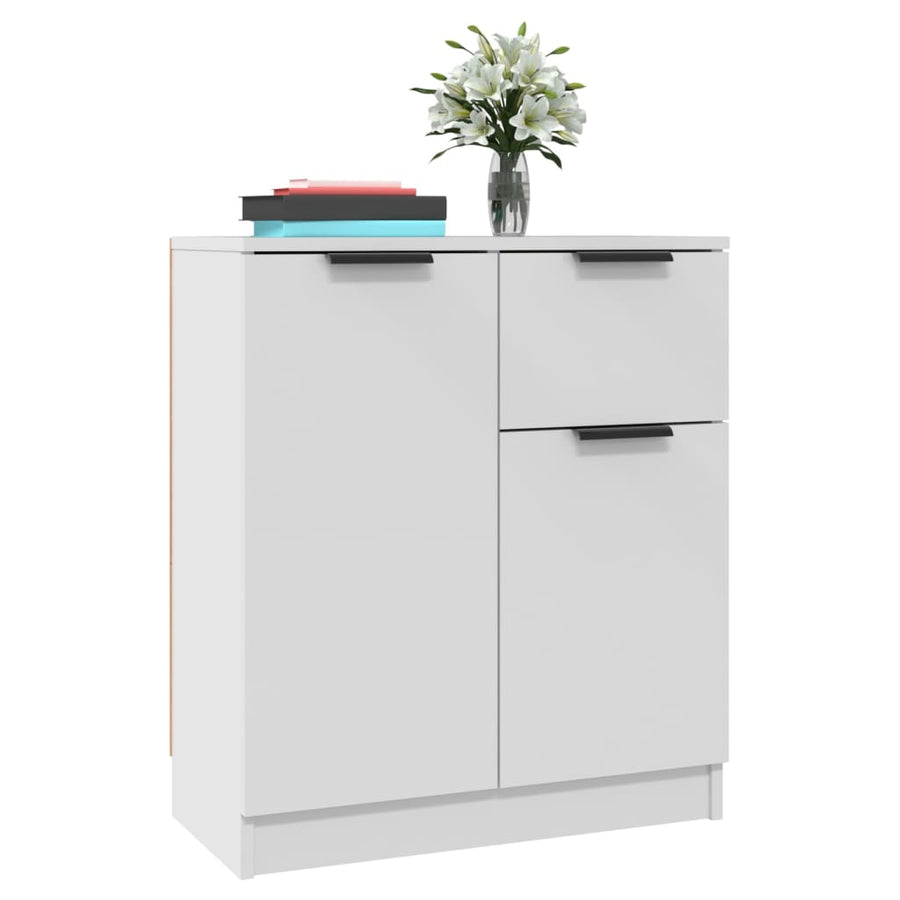 Dressoirs 2 St 60X30X70 Cm Bewerkt Hout Wit