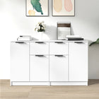 Sideboards 2 pcs 60x30x70 cm engineered wood white