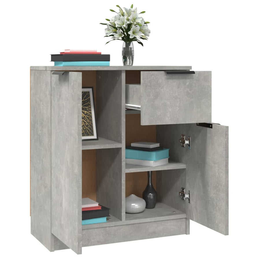 Dressoirs 60X30X70 Cm Bewerkt Hout Betongrijs