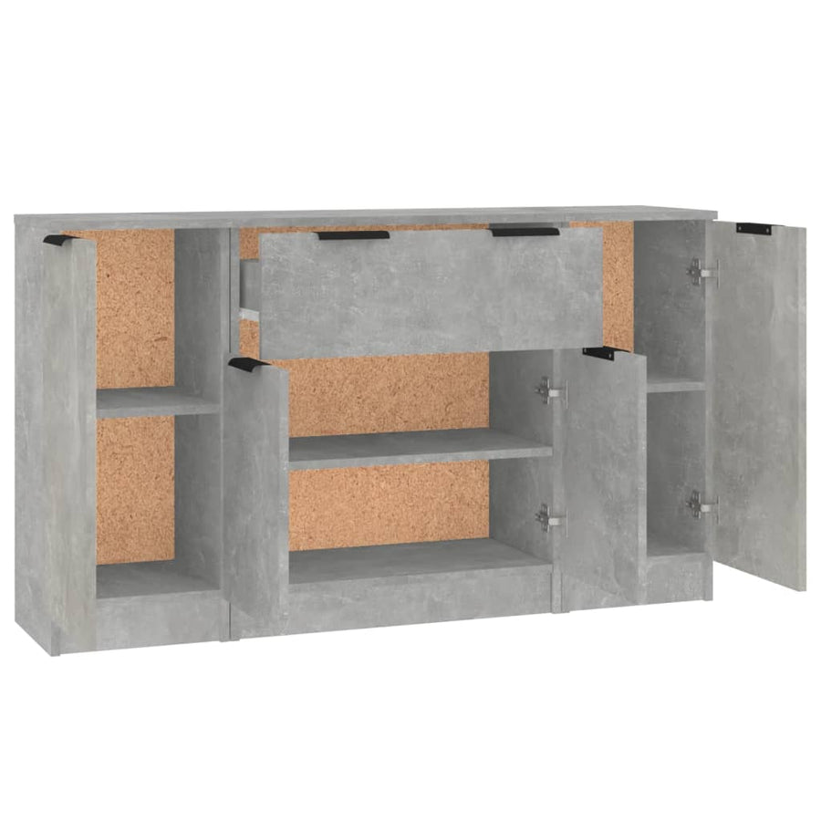 Dressoirs Bewerkt Hout Betongrijs