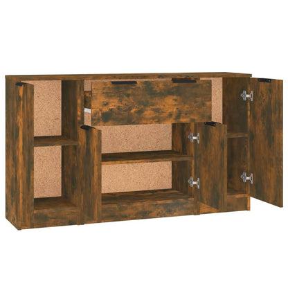 Dressoirs Bewerkt Hout Kleurig Gerookt eiken