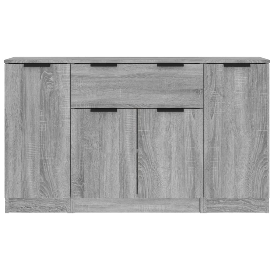 Dressoirs Bewerkt Hout Eikenkleurig Grijs sonoma