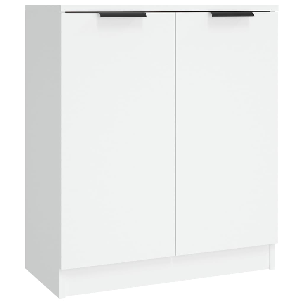 Dressoirs 3 St Bewerkt Hout Wit