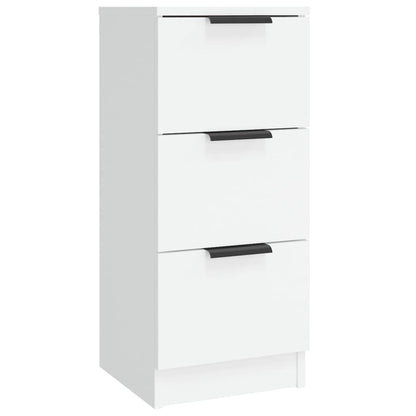 Dressoirs 3 St Bewerkt Hout Wit