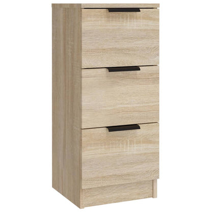 Dressoirs 3 St Bewerkt Hout Sonoma Eiken