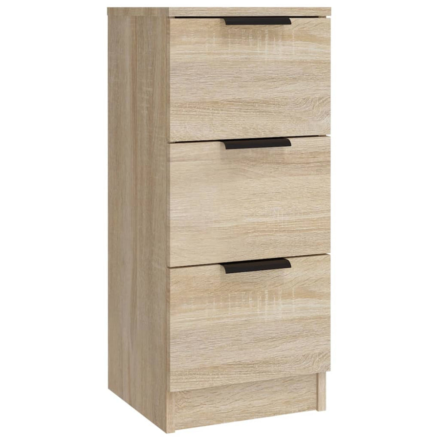 Dressoirs 3 St Bewerkt Hout Sonoma Eiken