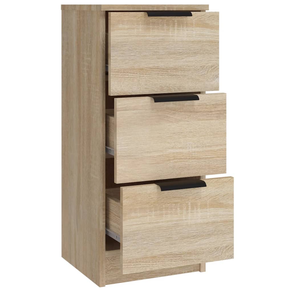 Dressoirs 3 St Bewerkt Hout Sonoma Eiken