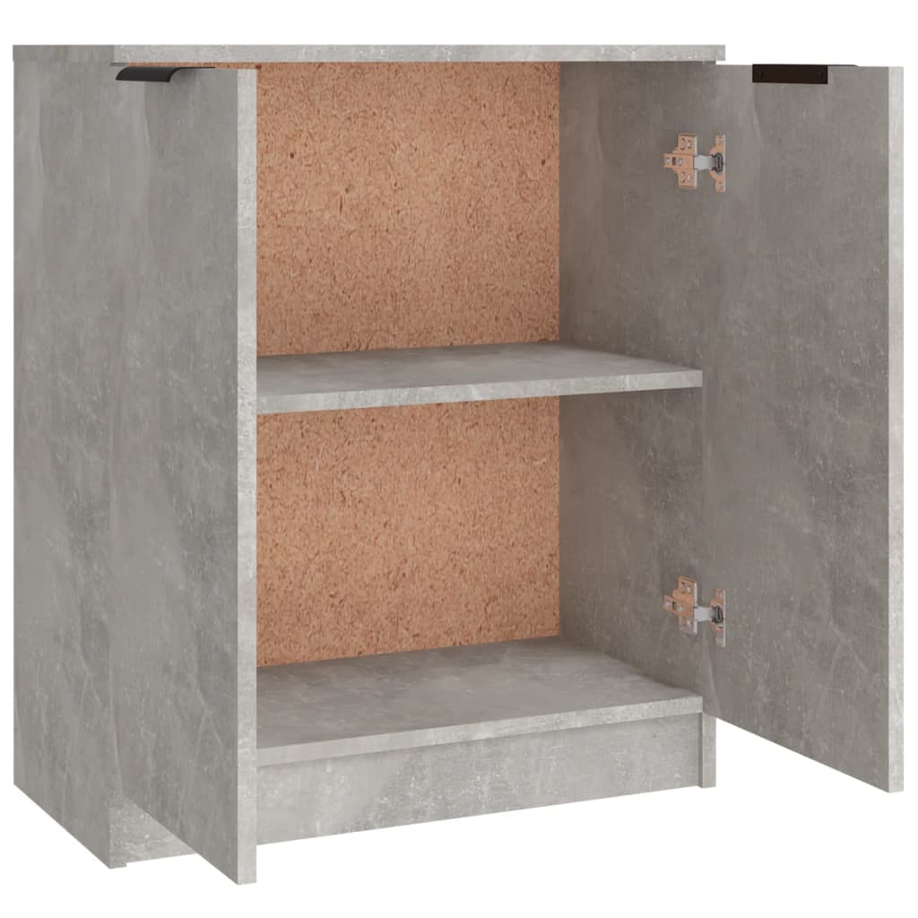 Dressoirs 3 St Bewerkt Hout Betongrijs