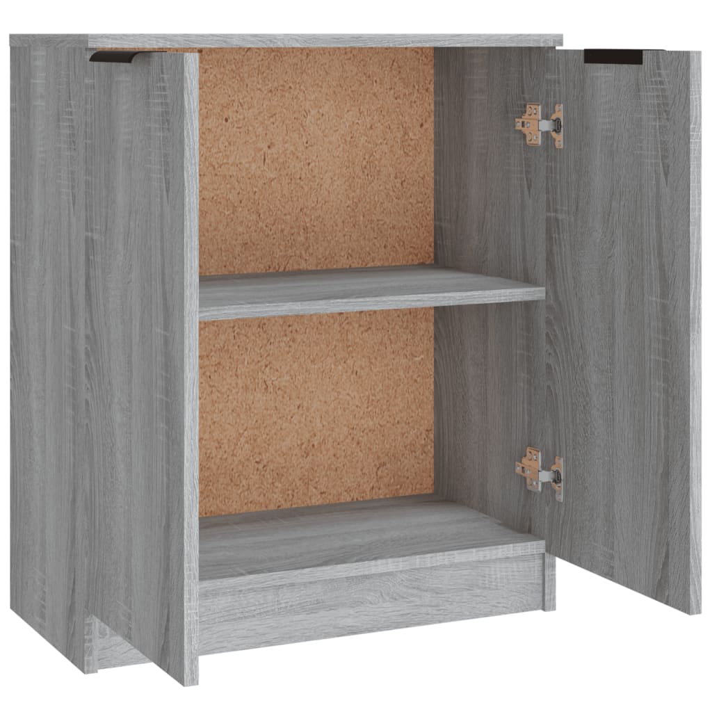 Dressoirs 3 St Bewerkt Hout Grijs Sonoma Eikenkleurig