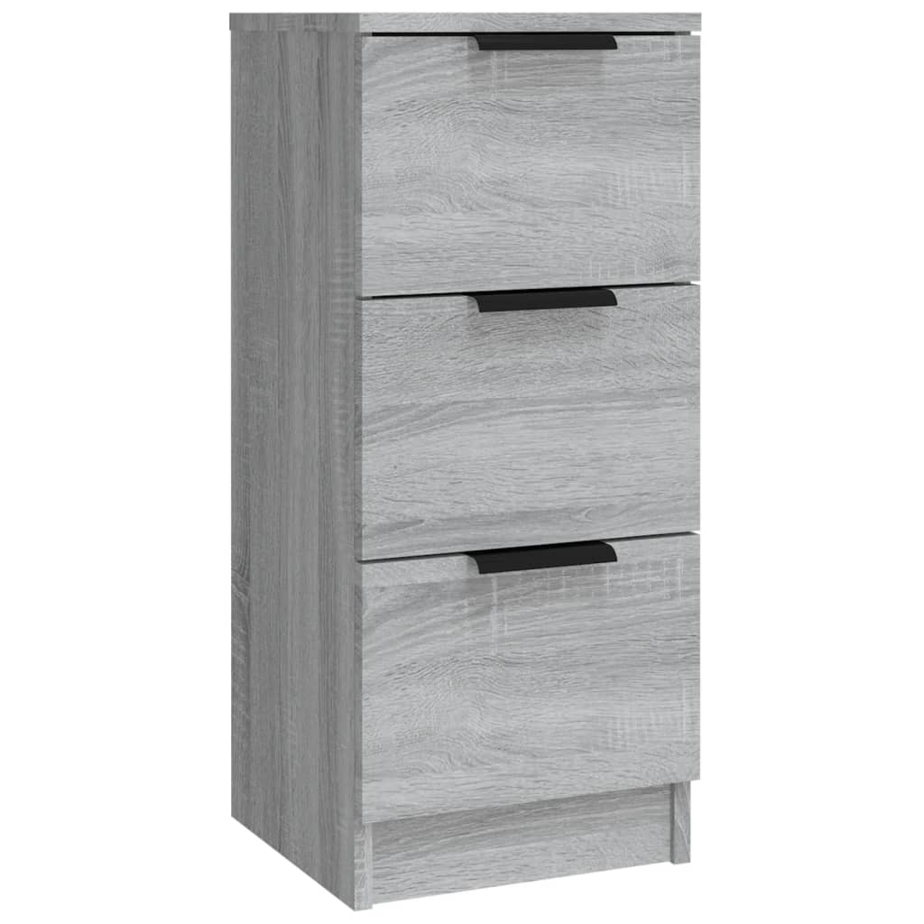 Dressoirs 3 St Bewerkt Hout Grijs Sonoma Eikenkleurig