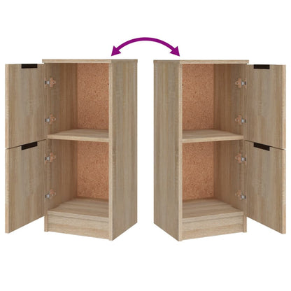 Dressoirs 3 St Bewerkt Hout Sonoma Eiken