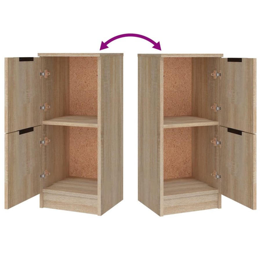 Dressoirs 3 St Bewerkt Hout Sonoma Eiken