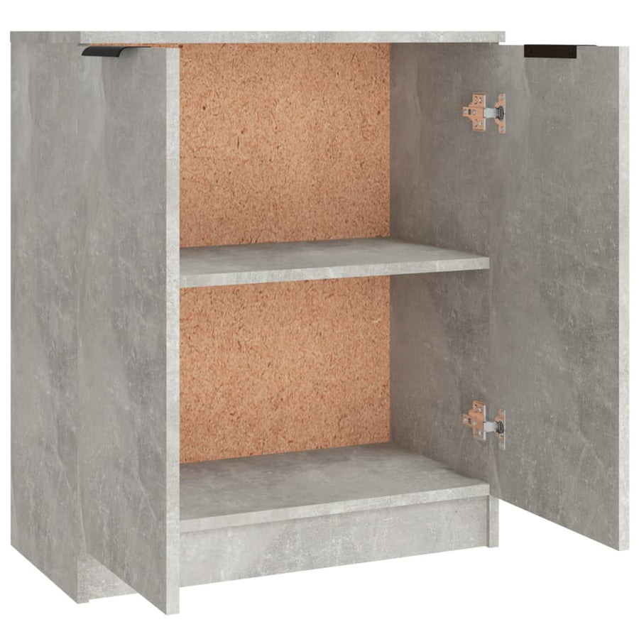 Dressoirs 3 St Bewerkt Hout Betongrijs