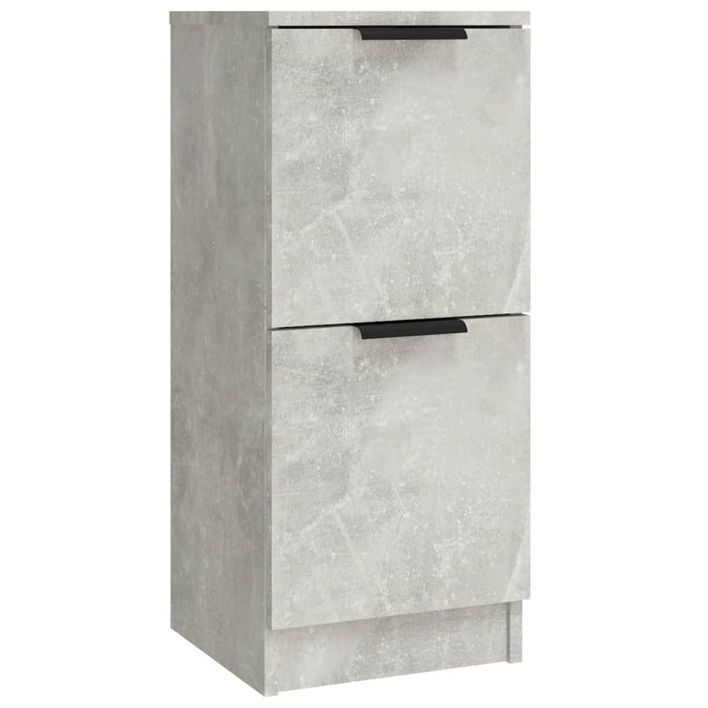 Dressoirs 3 St Bewerkt Hout Betongrijs