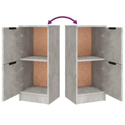 Dressoirs 3 St Bewerkt Hout Betongrijs