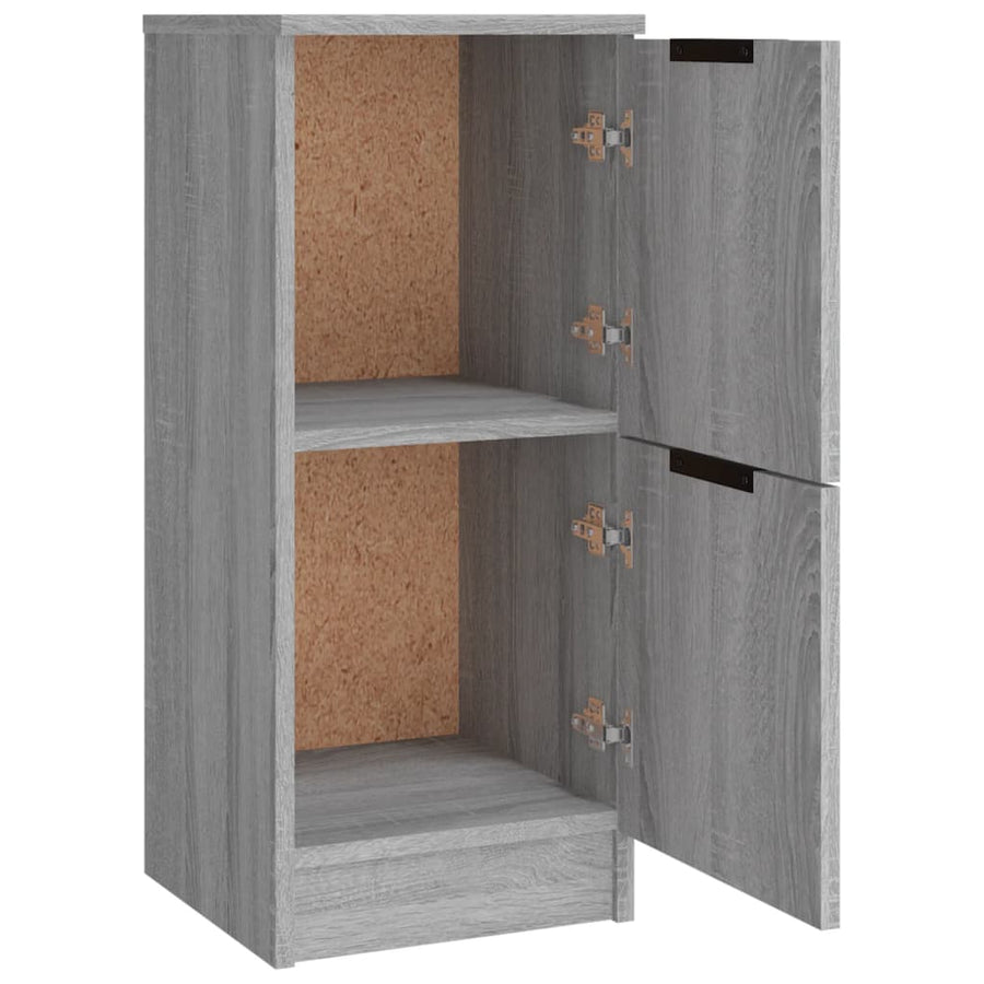 Dressoirs 3 St Bewerkt Hout Grijs Sonoma Eikenkleurig