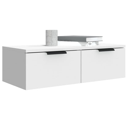 Wandkasten 2 St 68X30X20 Cm Bewerkt Hout Wit