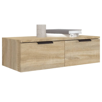 Wandkasten 2 St 68X30X20 Cm Bewerkt Hout Sonoma Eikenkleurig