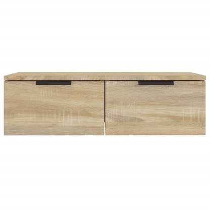 Wandkasten 2 St 68X30X20 Cm Bewerkt Hout Sonoma Eikenkleurig