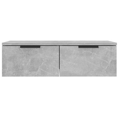 Wandkasten 2 St 68X30X20 Cm Bewerkt Hout Betongrijs