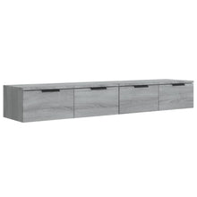 Wandkasten 2 St 68X30X20 Cm Bewerkt Hout Grijs Sonoma Eiken